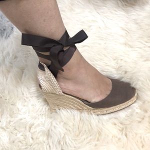 Christian Louboutin Espadrilles. Wedge Heels with Platform. Size 6